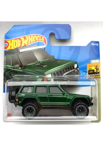 2022 New / Yeni ' 95 Jeep Cherokee Green 1:64 Ölçek Hotwheels Marka 10/10
