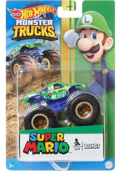 Monster Trucks Gösteri Dünyası Temalı 1:24 Arabalar Luigi HCR76
