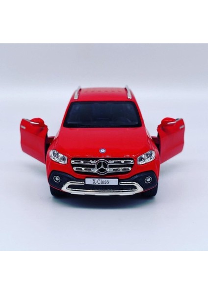 1:42 Ölçek Mercedes x Class Diecast Model Araba Kırmızı