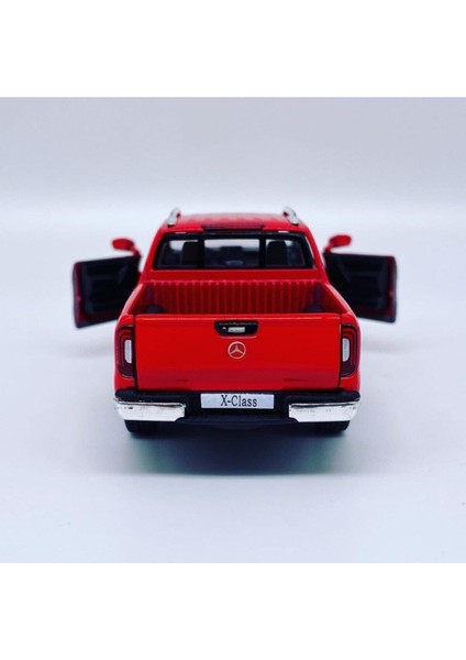 1:42 Ölçek Mercedes x Class Diecast Model Araba Kırmızı indirimleri