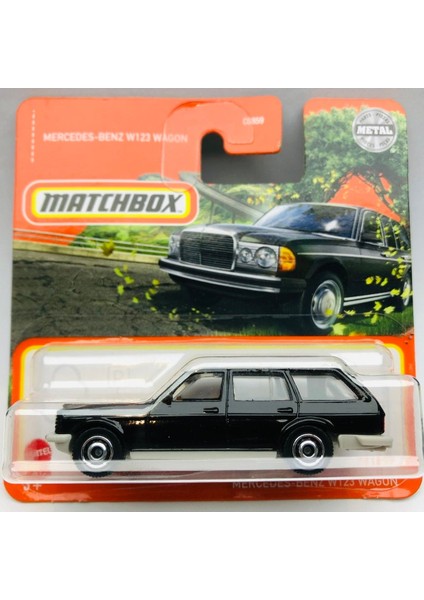 Yeni - New Mercedes Benz W123 Wagon Siyah 1:64 Ölçek Marka 22/100