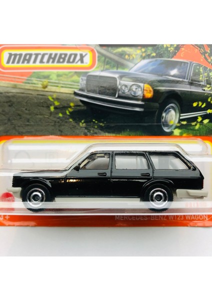 Yeni - New Mercedes Benz W123 Wagon Siyah 1:64 Ölçek Marka 22/100