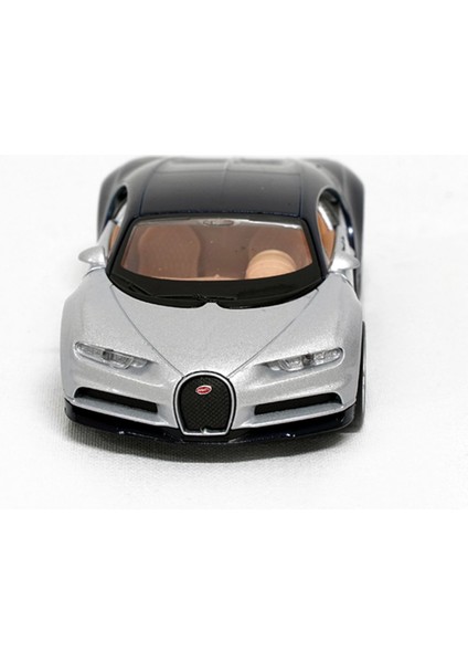 Lisanslı Bugatti Chiron Çek-Bırak Metal Model Araba (1:32-1:34) (Gri) fiyatları