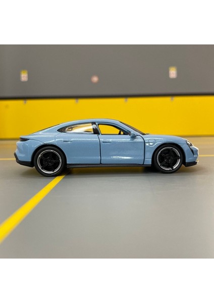 Porsche Taycan Turbo S 1/36 Ölçek Diecast Metal Model Araba Oyunca Araba