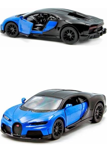 Kisnmart Bugatti Chiron Çek Bırak Diecast Model Araba