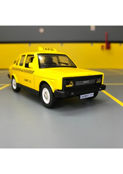 Oyuncak Murat 131 Taksi 1/36 Ölçek *c&c Model Garage* Çek Bırak Diecast Metal Model Oyuncak