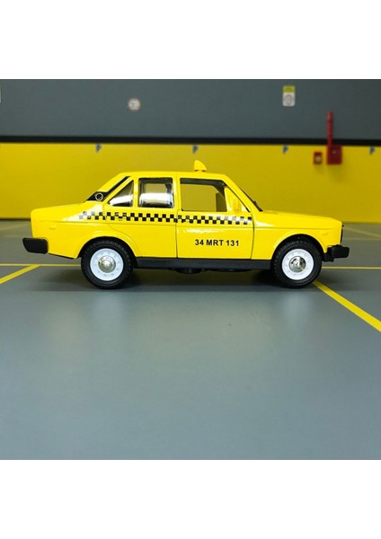 Oyuncak Murat 131 Taksi 1/36 Ölçek *c&c Model Garage* Çek Bırak Diecast Metal Model Oyuncak