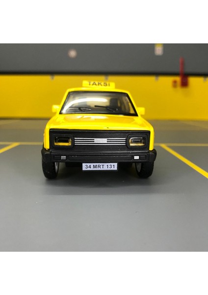 Oyuncak Murat 131 Taksi 1/36 Ölçek *c&c Model Garage* Çek Bırak Diecast Metal Model Oyuncak