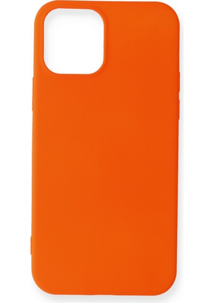 iPhone 12 Pro Max Kılıf Yumuşak Silikon Kılıf - Turuncu