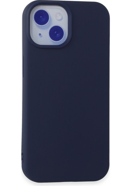 iPhone 15 Kılıf Yumuşak Silikon Kılıf - Lacivert
