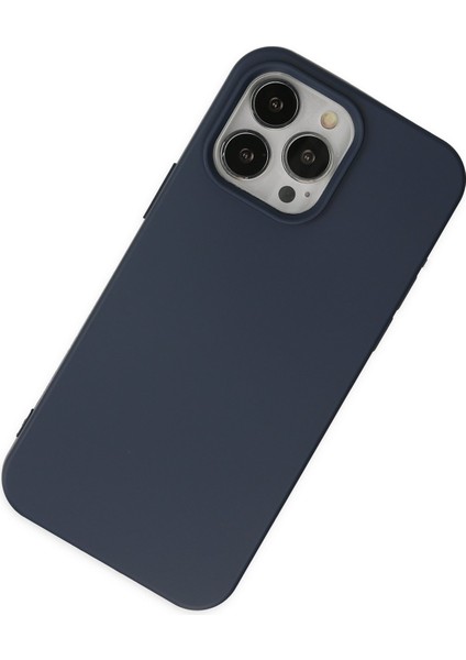 iPhone 15 Pro Kılıf Yumuşak Silikon Kılıf - Lacivert