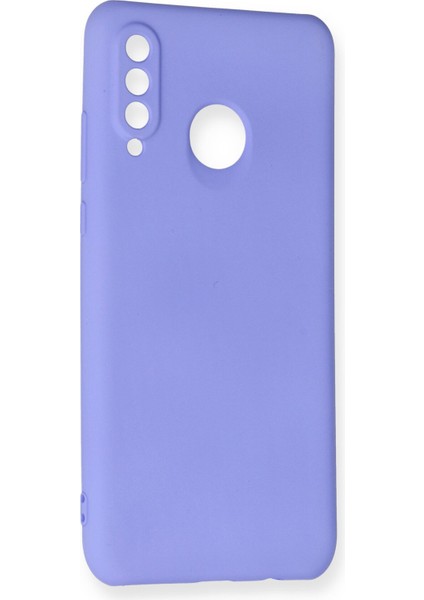 Huawei P30 Lite Kılıf Yumuşak Silikon Kılıf - Lila