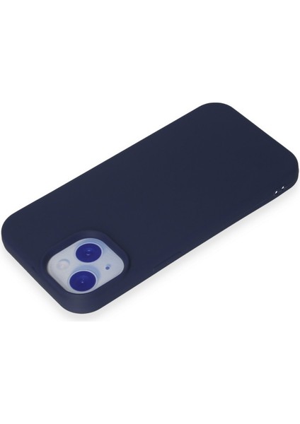 iPhone 15 Kılıf Yumuşak Silikon Kılıf - Lacivert