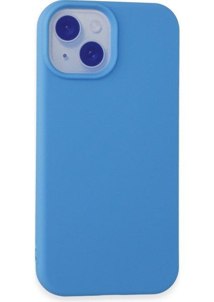 iPhone 15 Kılıf Yumuşak Silikon Kılıf - Mavi