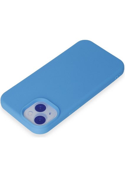 iPhone 15 Kılıf Yumuşak Silikon Kılıf - Mavi