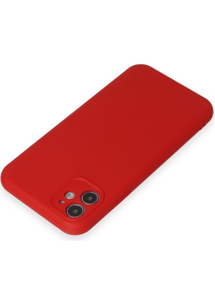 iPhone 11 Kılıf Yumuşak Silikon Kılıf - Kırmızı modelleri