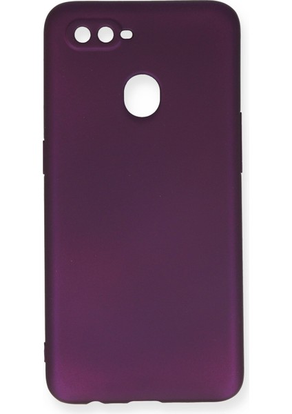 Oppo A12 Kılıf Yumuşak Silikon Kılıf - Mürdüm