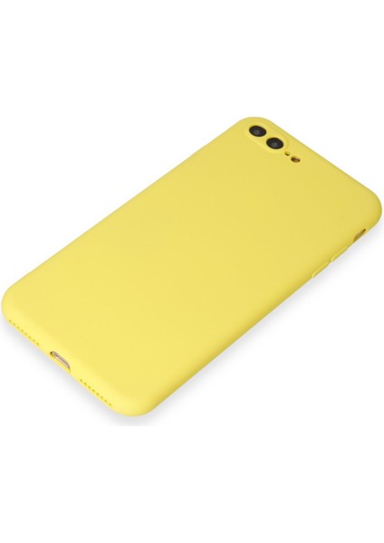 iPhone 8 Plus Kılıf Yumuşak Silikon Kılıf - Sarı fırsatları