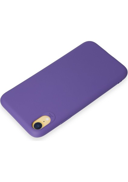 iPhone Xr Kılıf Yumuşak Silikon Kılıf - Mor modelleri