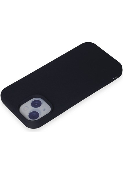 iPhone 15 Kılıf Yumuşak Silikon Kılıf - Siyah