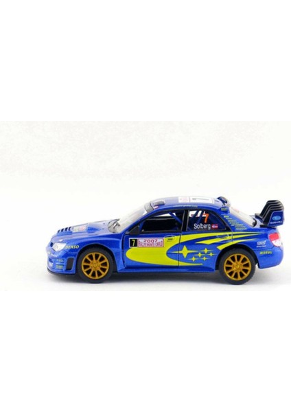 1:36 Ölçek 2007 Subaru Wrx Rally Mavi Metal Model Araba indirimleri