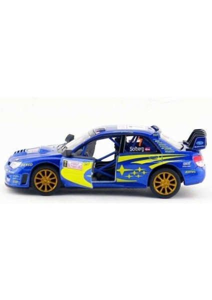 1:36 Ölçek 2007 Subaru Wrx Rally Mavi Metal Model Araba fiyatları