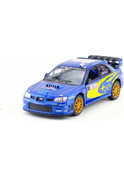 1:36 Ölçek 2007 Subaru Wrx Rally Mavi Metal Model Araba fırsatları