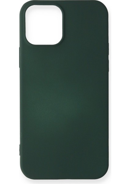 iPhone 12 Mini Kılıf Yumuşak Silikon Kılıf - Koyu Yeşil