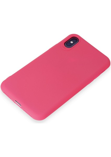 iPhone Xs Kılıf Yumuşak Silikon Kılıf - Pembe