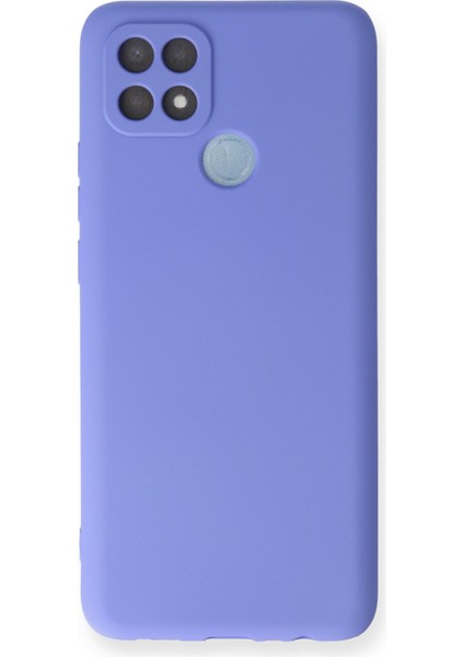 Oppo A15S Kılıf Yumuşak Silikon Kılıf - Lila
