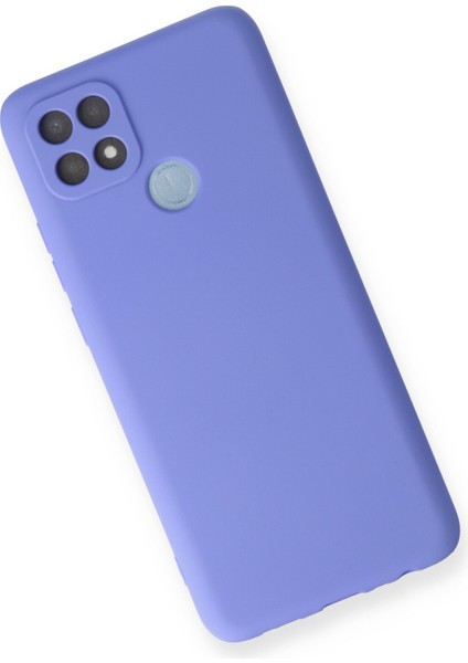 Oppo A15S Kılıf Yumuşak Silikon Kılıf - Lila modelleri