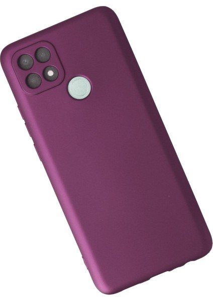 Oppo A15S Kılıf Yumuşak Silikon Kılıf - Mürdüm modelleri