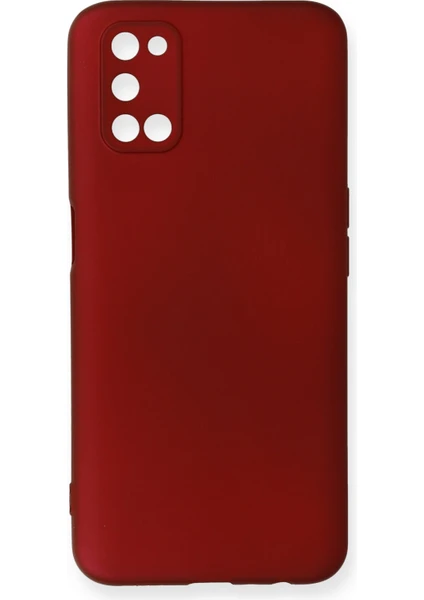 Oppo A72 Kılıf Yumuşak Silikon Kılıf - Bordo