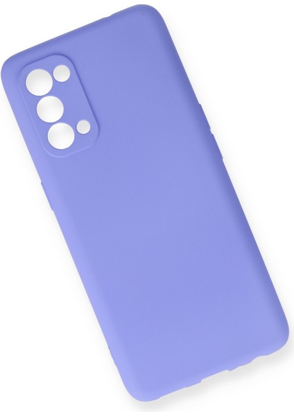 Oppo Reno 5 Kılıf Yumuşak Silikon Kılıf - Lila modelleri