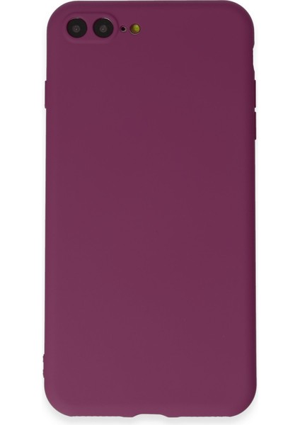 iPhone 8 Plus Kılıf Yumuşak Silikon Kılıf - Mürdüm