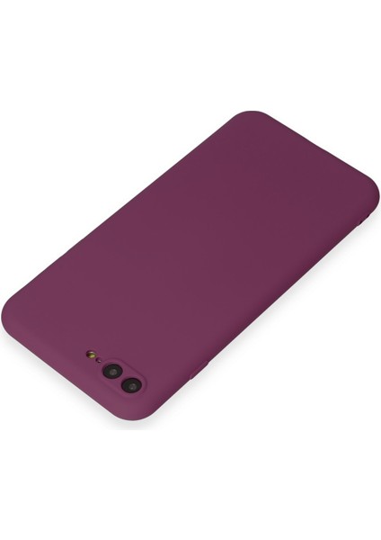 iPhone 8 Plus Kılıf Yumuşak Silikon Kılıf - Mürdüm