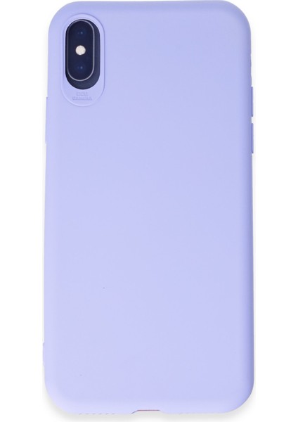 iPhone x Kılıf Yumuşak Silikon Kılıf - Lila