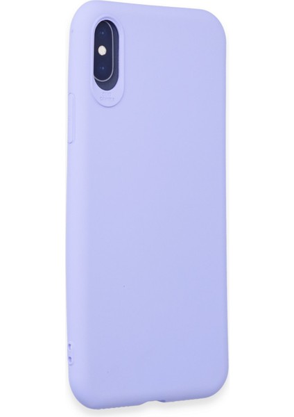 iPhone x Kılıf Yumuşak Silikon Kılıf - Lila