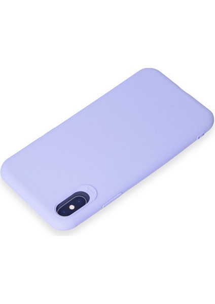 iPhone x Kılıf Yumuşak Silikon Kılıf - Lila
