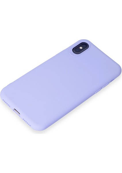 iPhone x Kılıf Yumuşak Silikon Kılıf - Lila