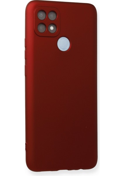 Oppo A15 Kılıf Yumuşak Silikon Kılıf - Bordo