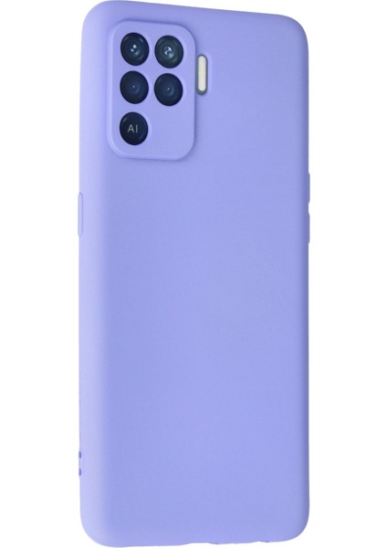 Oppo Reno 5 Lite Kılıf Yumuşak Silikon Kılıf - Lila