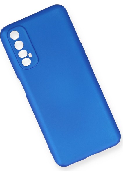 Realme 7 Kılıf Yumuşak Silikon Kılıf - Mavi modelleri