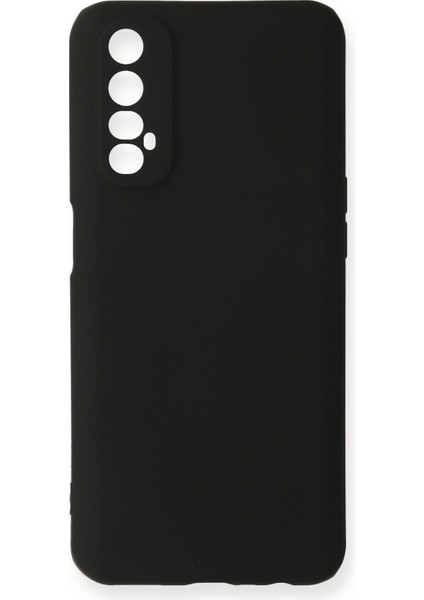 Realme 7 Kılıf Yumuşak Silikon Kılıf - Siyah