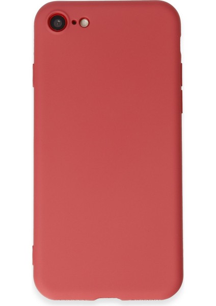 iPhone 8 Kılıf Yumuşak Silikon Kılıf - Kiremit