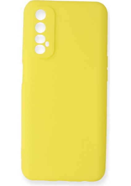 Realme 7 Kılıf Yumuşak Silikon Kılıf - Sarı