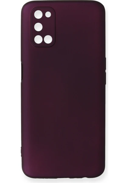 Oppo A72 Kılıf Yumuşak Silikon Kılıf - Mürdüm