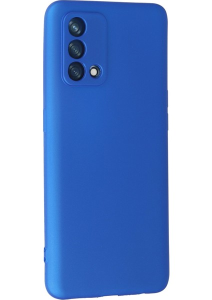 Oppo A74 4g Kılıf Yumuşak Silikon Kılıf - Mavi modelleri