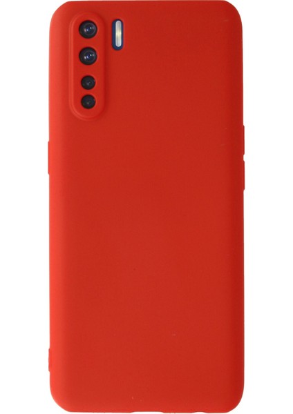 Oppo A91 / Reno 3 Kılıf Yumuşak Silikon Kılıf - Kırmızı