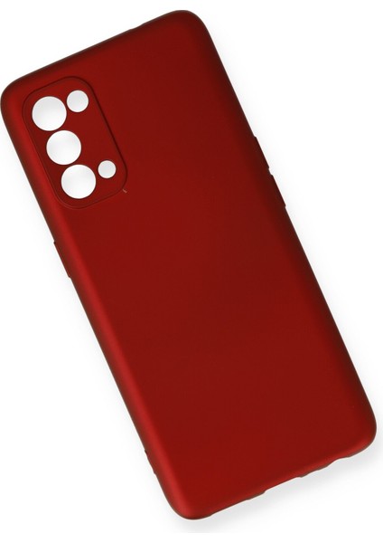 Oppo Reno 5 Kılıf Yumuşak Silikon Kılıf - Bordo modelleri